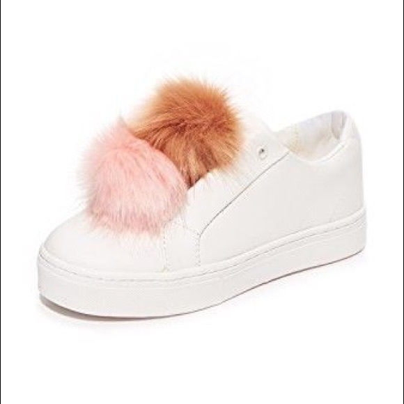 Sam Edelman Shoes - Sam Edelman | Sneaker Leya Faux Fur Pom Pom